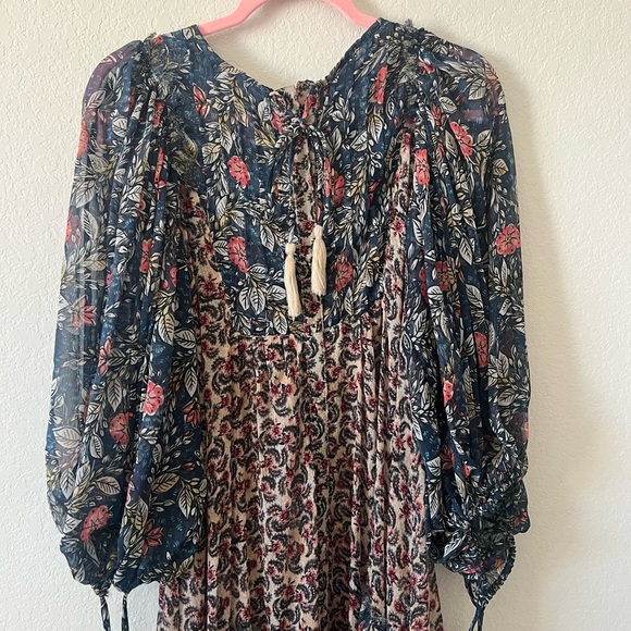COPY - NWT Free People Estelle chiffon printed maxi dress in multi print - Picture 6 of 10